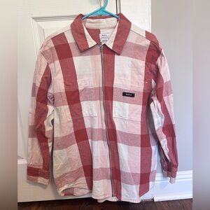 RVCA Red and White Plaid Jacket